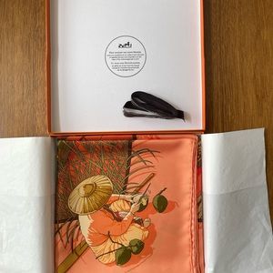Hermes Scarf. Marche Flottant du Lac Inle by Dimitri Rybaltchenko.